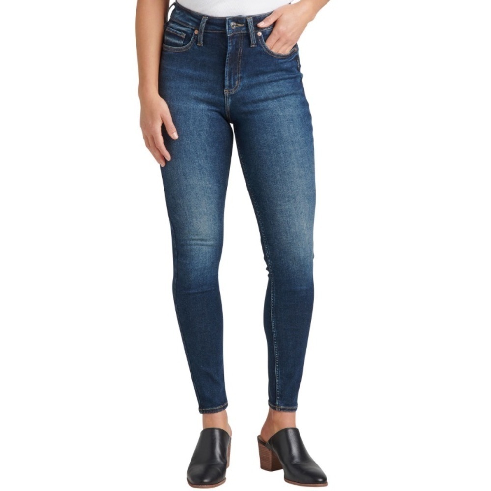 *Coming Soon* Silver Women's High Rise Infinite Fit Skinny Jeans Dark Indigo